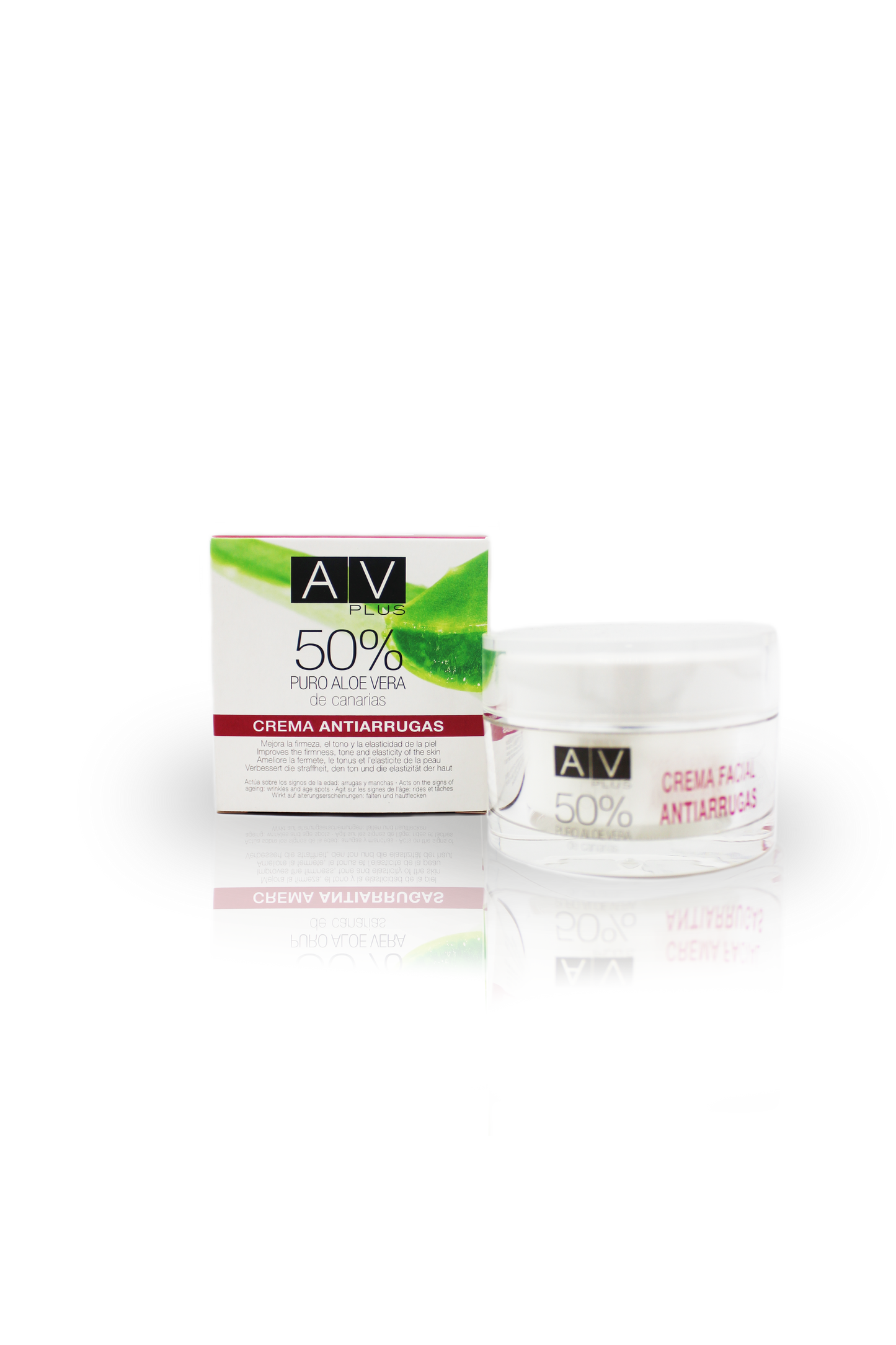 Crema antiarrugas AV PLUS 50% Aloe Vera