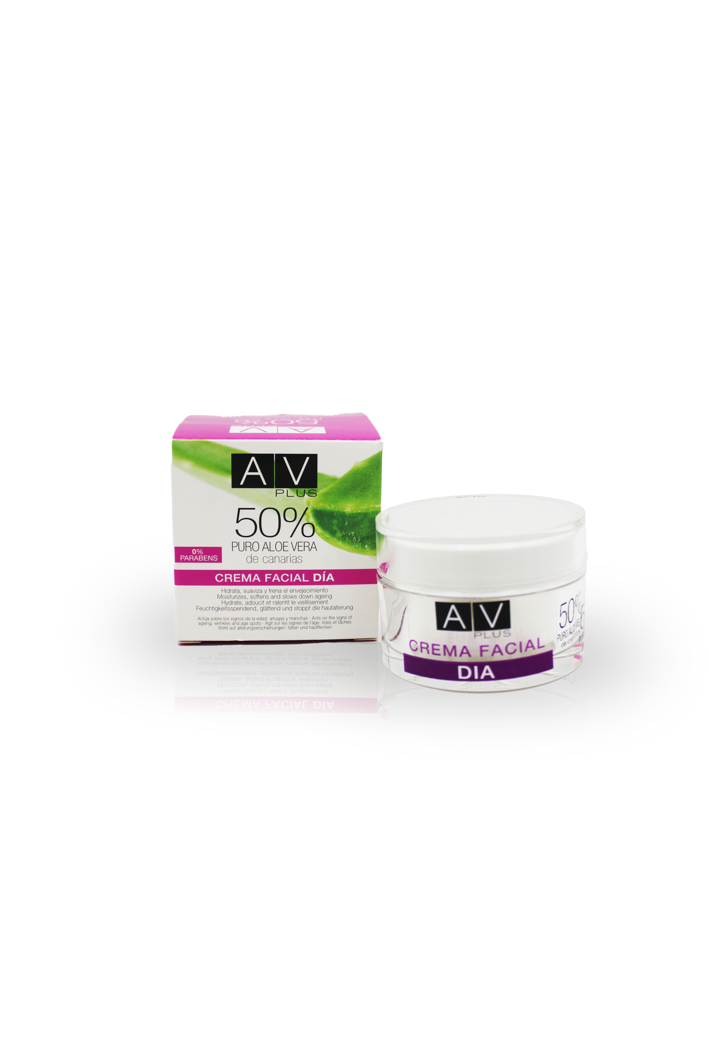 Crema de día AV PLUS 50% Aloe Vera